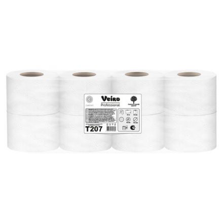Бумага туалетная 25 м, VEIRO Professional (Система T4), КОМПЛЕКТ 48 шт., Comfort, 2-слойная, T207