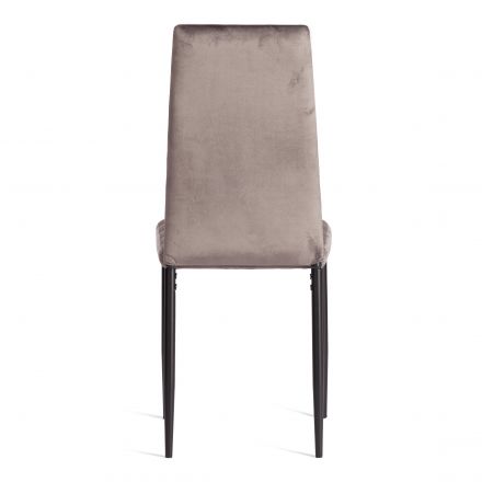 Стул Easy (mod. 24-1) металл, вельвет, 49 х 41 х 98 см, Dark grey (темно-серый) HLR24 / черный