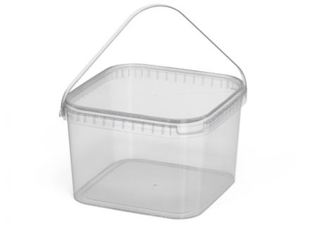 ВЕДРО КВАДРАТНОЕ 3,5л ВК-5 бесцветное