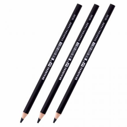 Карандаши (НАБОР 12 штук) угольные BRAUBERG ART CLASSIC, (МЯГКИЙ, СРЕДНИЙ, ТВЕРДЫЙ), 181293 Карандаши (НАБОР 12 штук) угольные BRAUBERG ART CLASSIC, (МЯГКИЙ, СРЕДНИЙ, ТВЕРДЫЙ), 181293