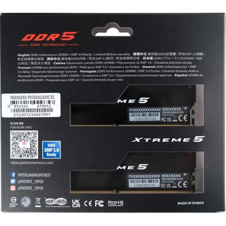 Модуль памяти Patriot Memory DDR5 DIMM 2x24GB 8200MHz(PVX548G82C38K)