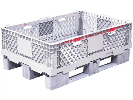 Паллетная рама штабелируемая 1200*800*300 серая c бортиками