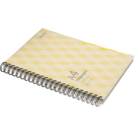 Бизнес-тетрадь А4,150л,кл,плас.спир.Attache Selection SPRING BOOK жел 84232 Бизнес-тетрадь А4,150л,кл,плас.спир.Attache Selection SPRING BOOK жел 84232