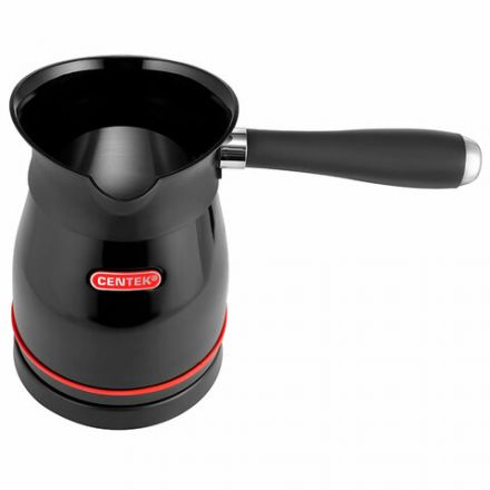 Турка электрическая CENTEK CT-1098, 0,5 л, 480 Вт, механическое управление, стальная, черная, CT-1098 SS Турка электрическая CENTEK CT-1098, 0,5 л, 480 Вт, механическое управление, стальная, черная, CT-1098 SS