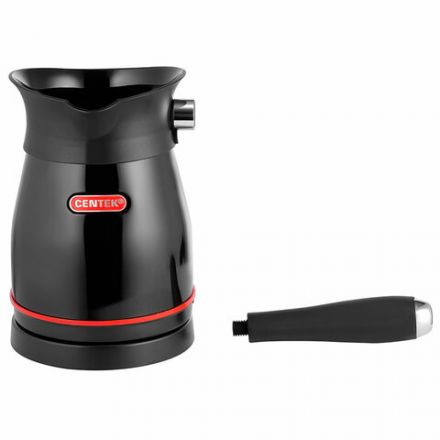 Турка электрическая CENTEK CT-1098, 0,5 л, 480 Вт, механическое управление, стальная, черная, CT-1098 SS Турка электрическая CENTEK CT-1098, 0,5 л, 480 Вт, механическое управление, стальная, черная, CT-1098 SS