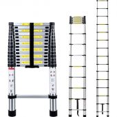 Лестница ST 4.4 стальная телескопическая 4.4м. (15ступ),ALUMET Лестница ST 4.4 стальная телескопическая 4.4м. (15ступ),ALUMET