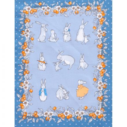 Набор полотенец 45х60- 3 шт., вафля 160 гр/м2, Русская сказка ассорти