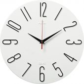 Часы настенные d=30см, корпус белый+черный Классика арт.3010-001 Часы настенные d=30см, корпус белый+черный Классика арт.3010-001