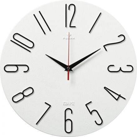 Часы настенные d=30см, корпус белый+черный Классика арт.3010-001 Часы настенные d=30см, корпус белый+черный Классика арт.3010-001