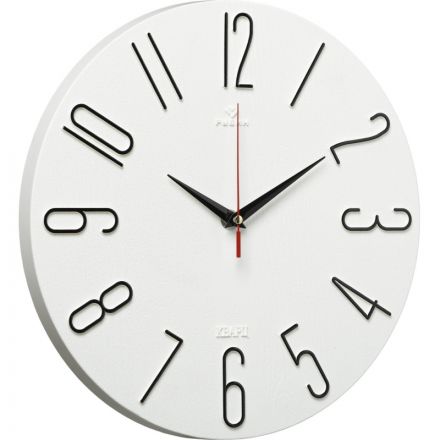 Часы настенные d=30см, корпус белый+черный Классика арт.3010-001 Часы настенные d=30см, корпус белый+черный Классика арт.3010-001