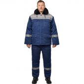 Костюм рабочий зимний з35-КБР синий/серый (р.48-50) 182-188 Костюм рабочий зимний з35-КБР синий/серый (р.48-50) 182-188