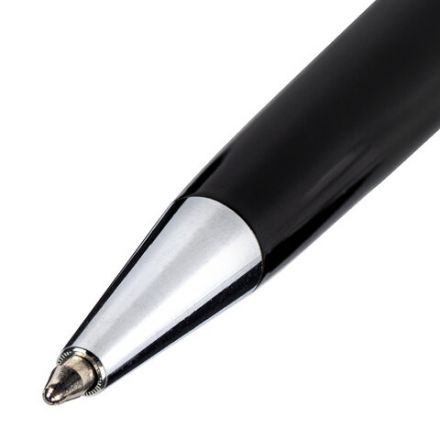 Ручка подарочная шариковая BRAUBERG "Cayman Black", корпус черный, узел 1 мм, линия письма 0,7 мм, синяя, 141410