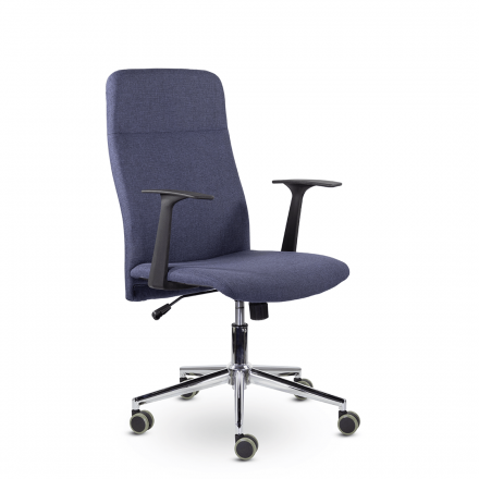 Кресло М-903 Софт хром Ср Moderno 07 (Синий) Кресло М-903 Софт хром Ср Moderno 07 (Синий)