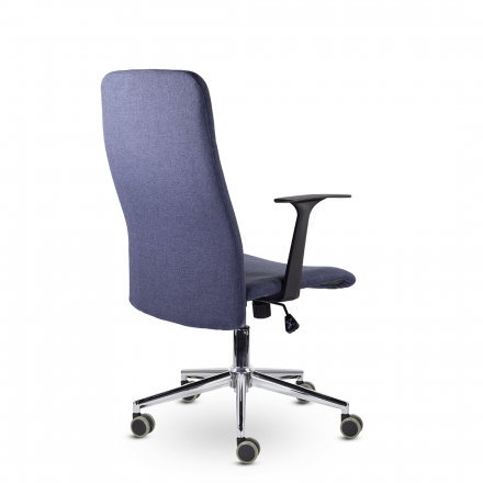 Кресло М-903 Софт хром Ср Moderno 07 (Синий) Кресло М-903 Софт хром Ср Moderno 07 (Синий)