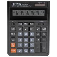 Калькулятор настольный ПОЛНОРАЗМЕРНЫЙ Citizen SDC-444S 12-разрядный черный