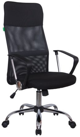 Кресло Smart RCH 8074 Чёрная ткань/Чёрная сетка