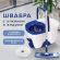 Швабра с отжимом и ведром 18л/8л, центрифуга, отжим педалью, 2 флаундера/насадки круглый и прямоугольный, бело-синий, LAIMA 603625