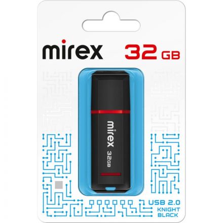 Флеш-память Mirex USB KNIGHT BLACK 32Gb (13600-FMUKNT32 )