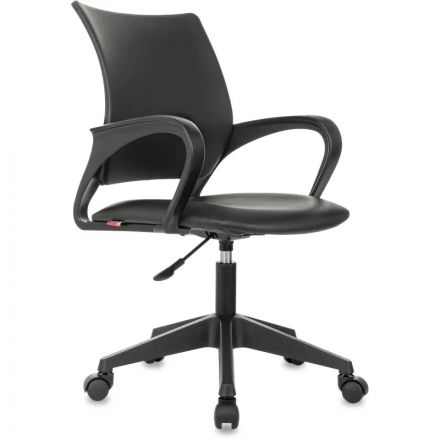 Кресло БР Комус Мебель Echair 396 LT, экокожа, черный, пластик