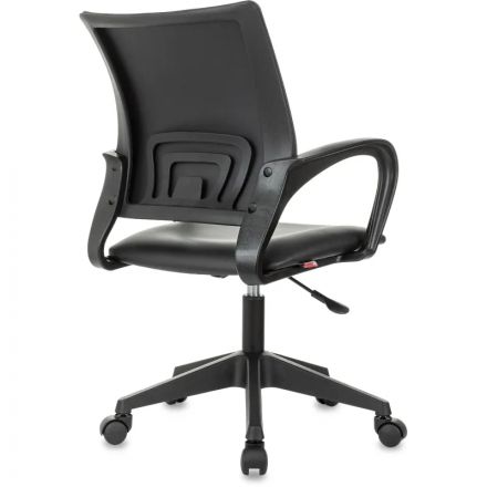 Кресло БР Комус Мебель Echair 396 LT, экокожа, черный, пластик
