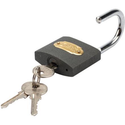 Замок навесной, ширина 50 мм, чугун, дужка d-7,4 мм, английский, 3 ключа, в блистере, 79-0005 Замок навесной, ширина 50 мм, чугун, дужка d-7,4 мм, английский, 3 ключа, в блистере, 79-0005