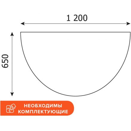 Столешница приставки Easy B 904265Э светлый дуб/серый (430)