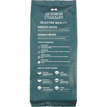Кофе Деловой Стандарт Aroma Americano молотый натуральный жареный, 250г