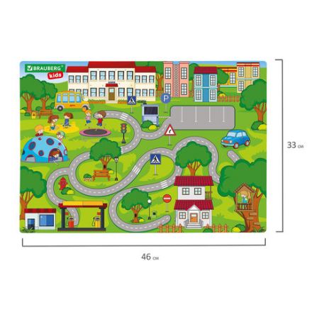Настольное покрытие BRAUBERG KIDS, А3+, пластик, 46x33 см, "Лабиринт", 273620 Настольное покрытие BRAUBERG KIDS, А3+, пластик, 46x33 см, "Лабиринт", 273620