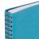 Бизнес-тетрадь на гребне А5 148x218 мм, BRAUBERG "Office PRO", под кожу, клетка, 80 л., бирюзовая, 111043