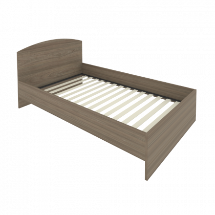 Light Кровать с ортопедическим основанием и изголовьем С-КИ-120 Вяз 1250*2050*900 Light Кровать с ортопедическим основанием и изголовьем С-КИ-120 Вяз 1250*2050*900