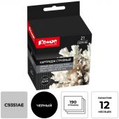 Картридж струйный Комус 21 C9351AE чер. для HP DJF380/3940/D1360