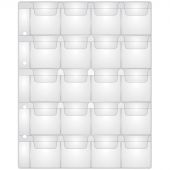 Лист для альбома OfficeSpace "Optima" на 20 монет 42*45, 120мкм