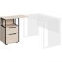 Тумба приставная  K-Loft 241T010 750х405х752 дуб сканд/черный
