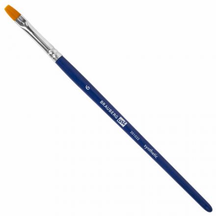 Кисти художественные набор 4 шт., синтетика (плоские № 2, 4, 6, 10), BRAUBERG ART DEBUT, 201032