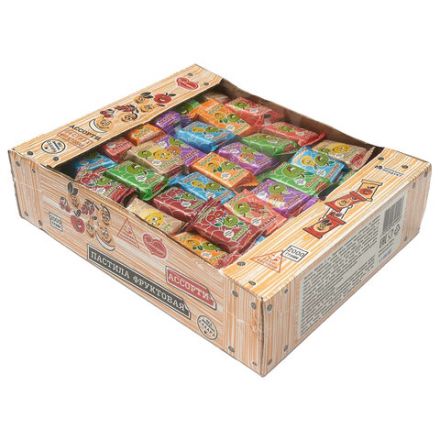 Пастила ПАСТИЛУШКА ассорти, натуральная, фруктовая, БЕЗ САХАРА, 2 кг, коробка с окном Пастила ПАСТИЛУШКА ассорти, натуральная, фруктовая, БЕЗ САХАРА, 2 кг, коробка с окном