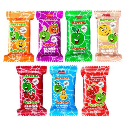 Пастила ПАСТИЛУШКА ассорти, натуральная, фруктовая, БЕЗ САХАРА, 2 кг, коробка с окном Пастила ПАСТИЛУШКА ассорти, натуральная, фруктовая, БЕЗ САХАРА, 2 кг, коробка с окном