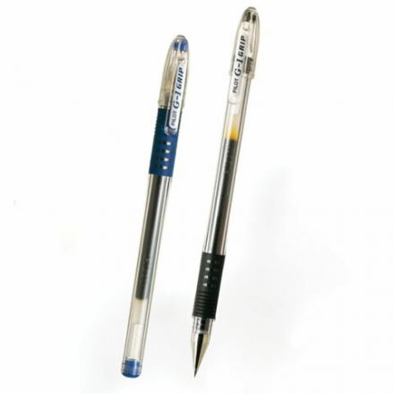 Ручка гелевая с грипом PILOT "G-1 Grip", СИНЯЯ, корпус прозрачный, узел 0,5 мм, линия письма 0,3 мм, BLGP-G1-5 Ручка гелевая с грипом PILOT "G-1 Grip", СИНЯЯ, корпус прозрачный, узел 0,5 мм, линия письма 0,3 мм, BLGP-G1-5