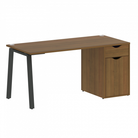 Home Office Стол письменный VR.SP-3-158.1.A Орех/Антрацит металл 1580*720*750 Home Office Стол письменный VR.SP-3-158.1.A Орех/Антрацит металл 1580*720*750