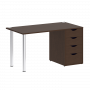 Home Office Стол письменный VR.SP-3-138.4 Венге/Хром опоры 1380*720*750