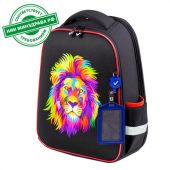 Ранец BRAUBERG FIT, 2 отделения, "Colorful lion", 38х27х14 см, 270618 Ранец BRAUBERG FIT, 2 отделения, "Colorful lion", 38х27х14 см, 270618