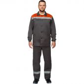 Костюм рабочий летний муж. л16-КПК с СОП сер/оранж (р.44-46) 182-188 Костюм рабочий летний муж. л16-КПК с СОП сер/оранж (р.44-46) 182-188