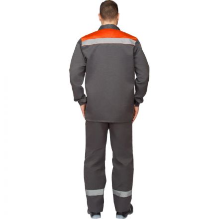 Костюм рабочий летний муж. л16-КПК с СОП сер/оранж (р.44-46) 182-188