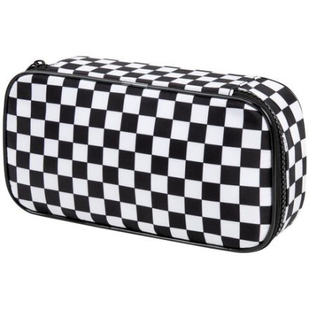 Пенал-органайзер BRAUBERG, 1 отделение, полиэстер, 22x11,5x6 см, "Black and White", 271572