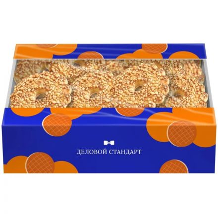 Печенье Деловой Стандарт Коржик с орехом 670г Печенье Деловой Стандарт Коржик с орехом 670г