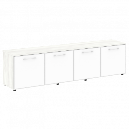 Yalta Тумба модульная LT.TS-4.6 white Снежная патина/Стекло white 2188*450*580