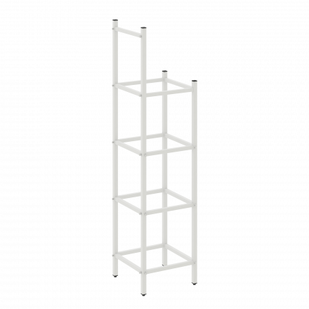 Loft Угловой проходной переходной модуль VR.L-SL.UPK-4.3.2 Белый металл 446*446*1869