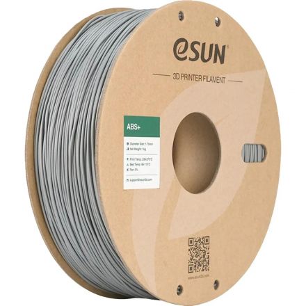 Пластик катушка ESUN ABS 1.75 мм 1кг,серебр(ABS+175S1P1) (Silver)