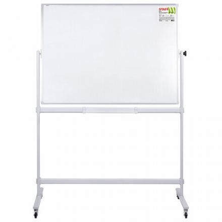 Доска магнитно-маркерная НА СТЕНДЕ 100х150 см, 2-сторонняя, STAFF, 238012