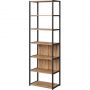 Стеллаж для документов K-Loft  241H024 670х400х2105 дуб натур/черный