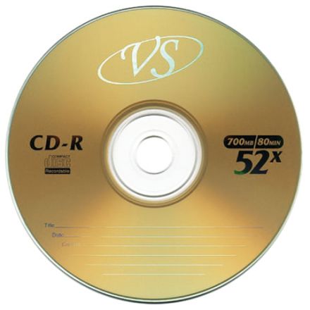 Диски CD-R VS 700 Mb 52x Bulk (термоусадка без шпиля), КОМПЛЕКТ 50 шт., VSCDRB5001